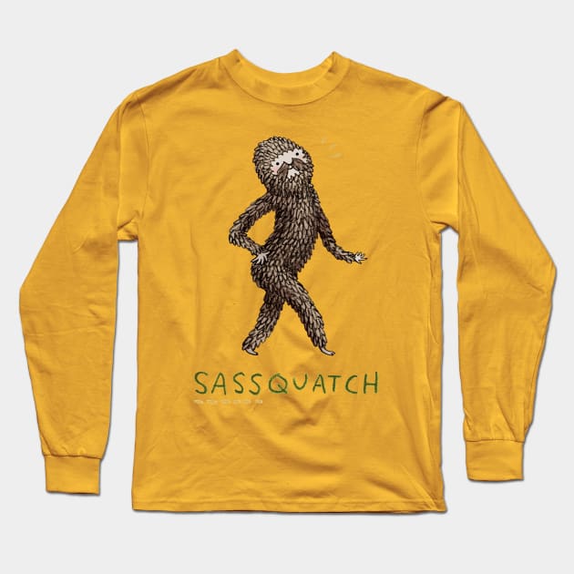 Sassquatch Long Sleeve T-Shirt by Sophie Corrigan